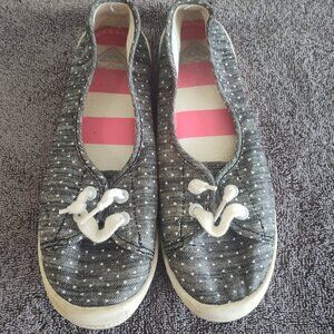 Roxy Big Girl Heatherd Slip on Loafer Sneaker.